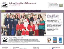 Tablet Screenshot of animalhospitalofclemmons.com